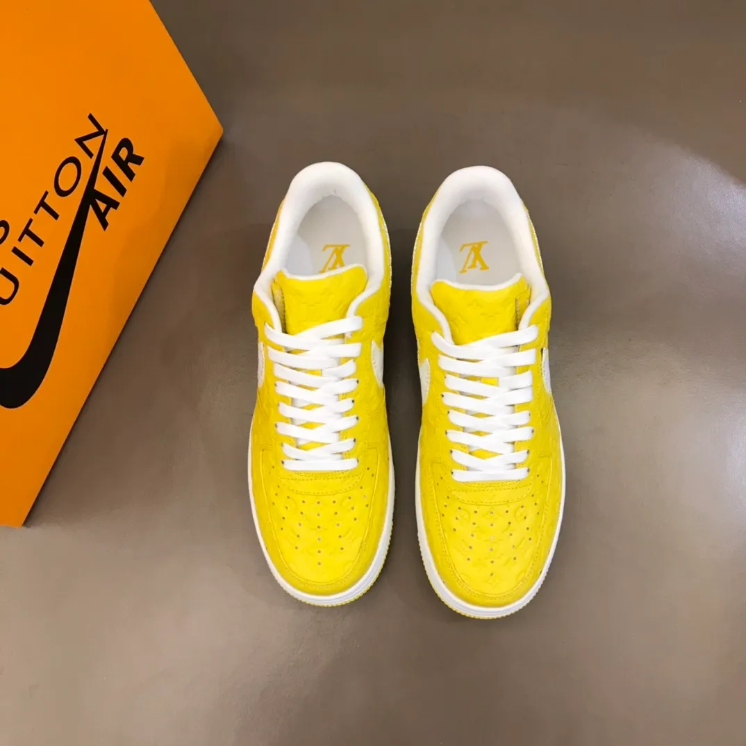 Men's shoes💰p440 "*oui* Vuitto*" x OFF-WHITE x Nike three-party collaboration! Trendy and cool men's casual sports shoes with unrivaled color matching. The design idea basically continues the style of THE TEN. The Swoosh line and tongue label have a very familiar visual effect and are both fashionable and trendy! A must-have for fashionistas! The effect on your feet is absolutely stunning! Size: 38-45